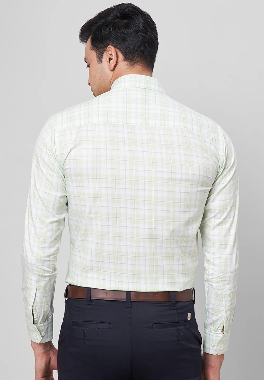 Men Green Slim Fit Formal Shirt - Image 2