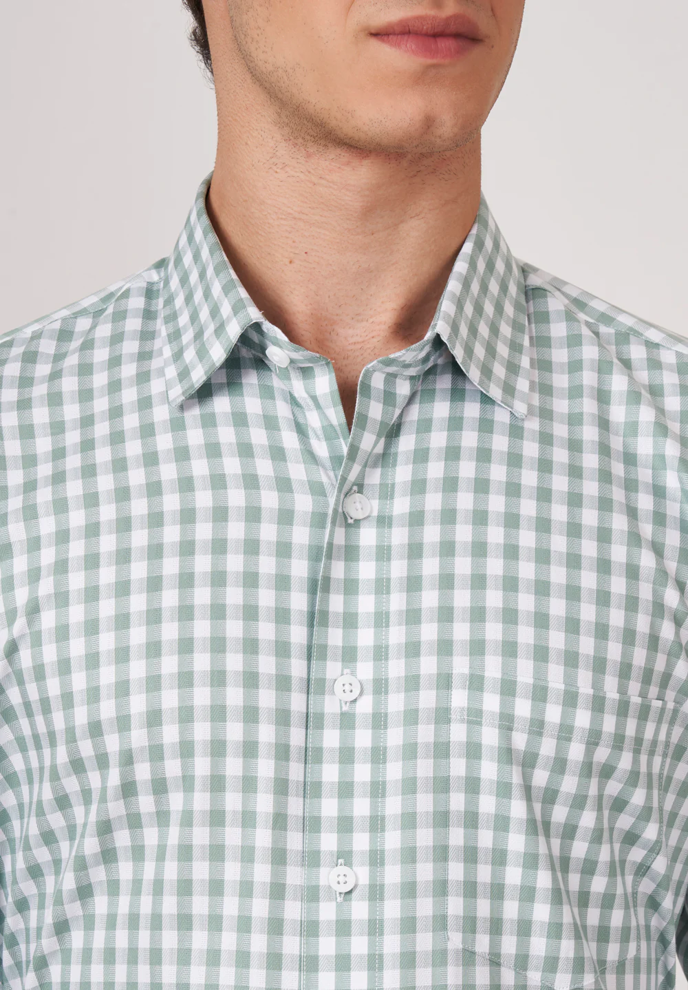 Men Green Regular Fit Formal Shirt - Image 4