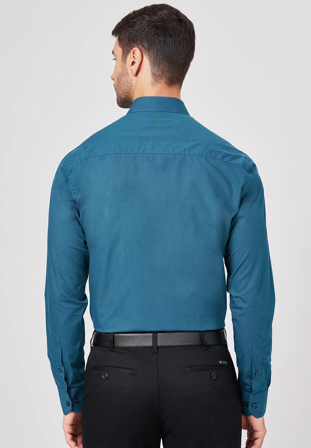 Men Green Regular Fit Formal Shirt - Image 2