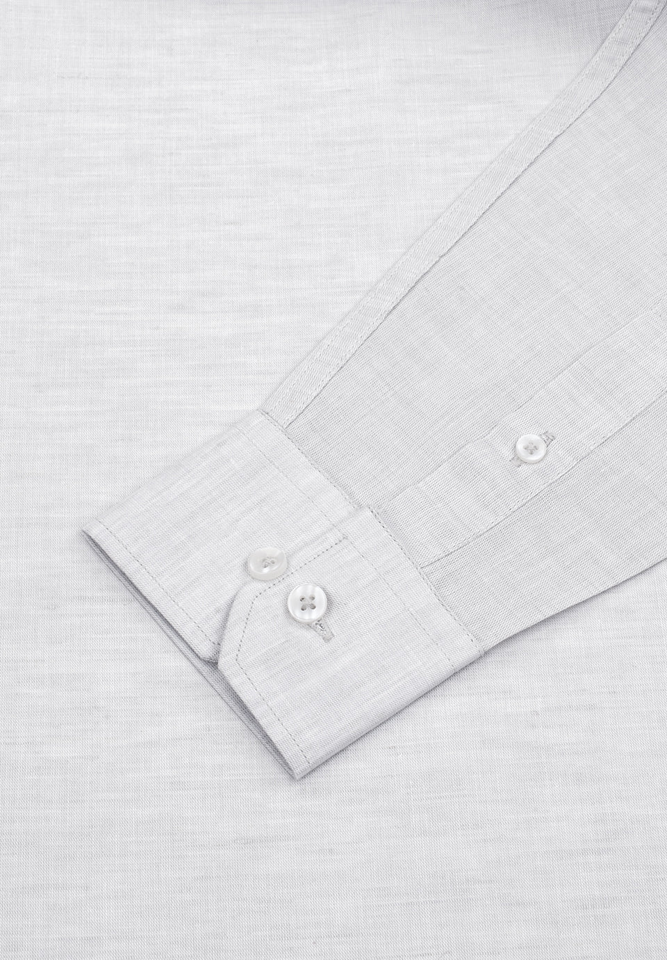 Men Grey Slim Fit Formal Shirt - Image 3