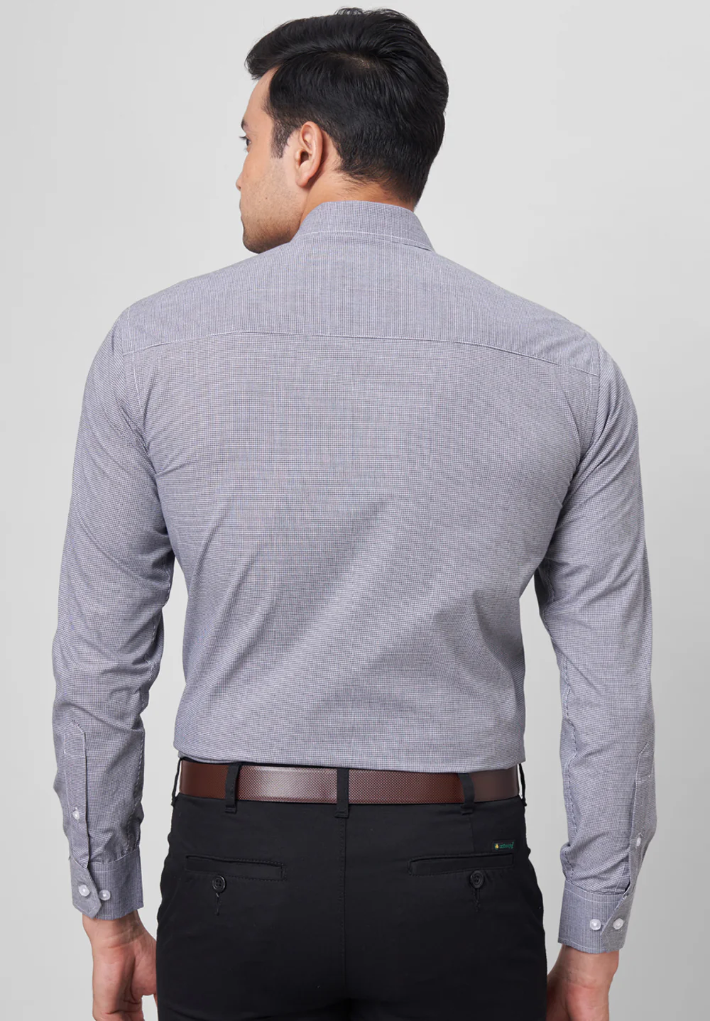 Men Grey Regular Fit Formal Shirt - Image 2