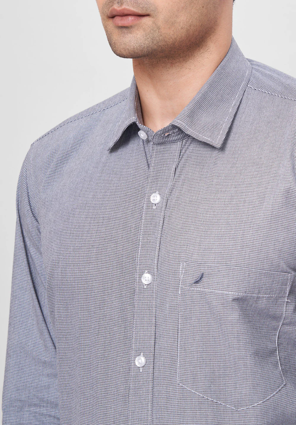 Men Grey Regular Fit Formal Shirt - Image 3