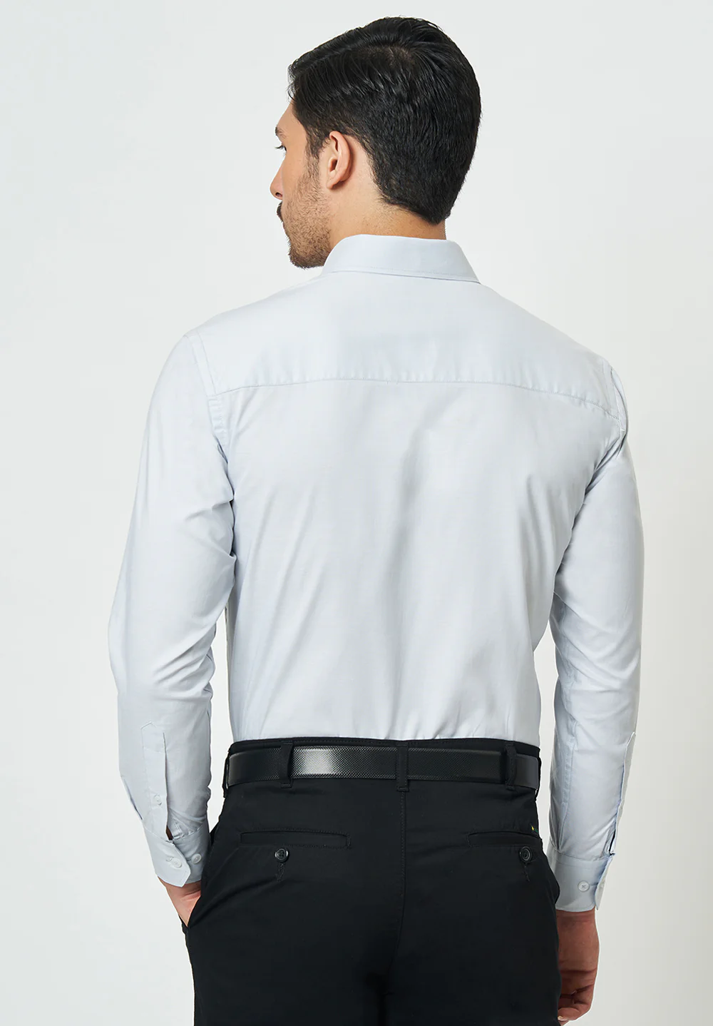 Men Grey Regular Fit Formal Shirt - Image 2