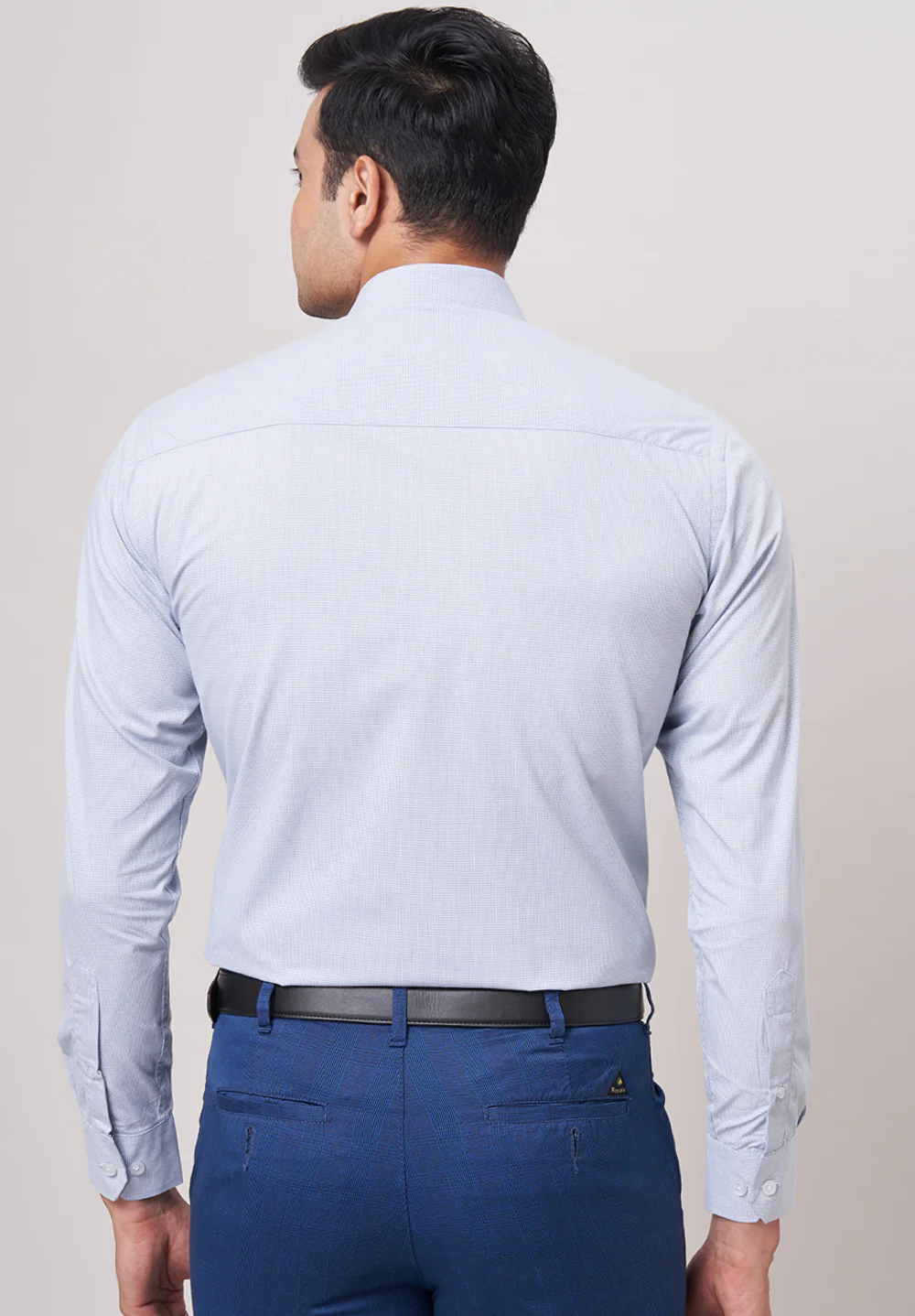 Men Grey Slim Fit Formal Shirt - Image 2