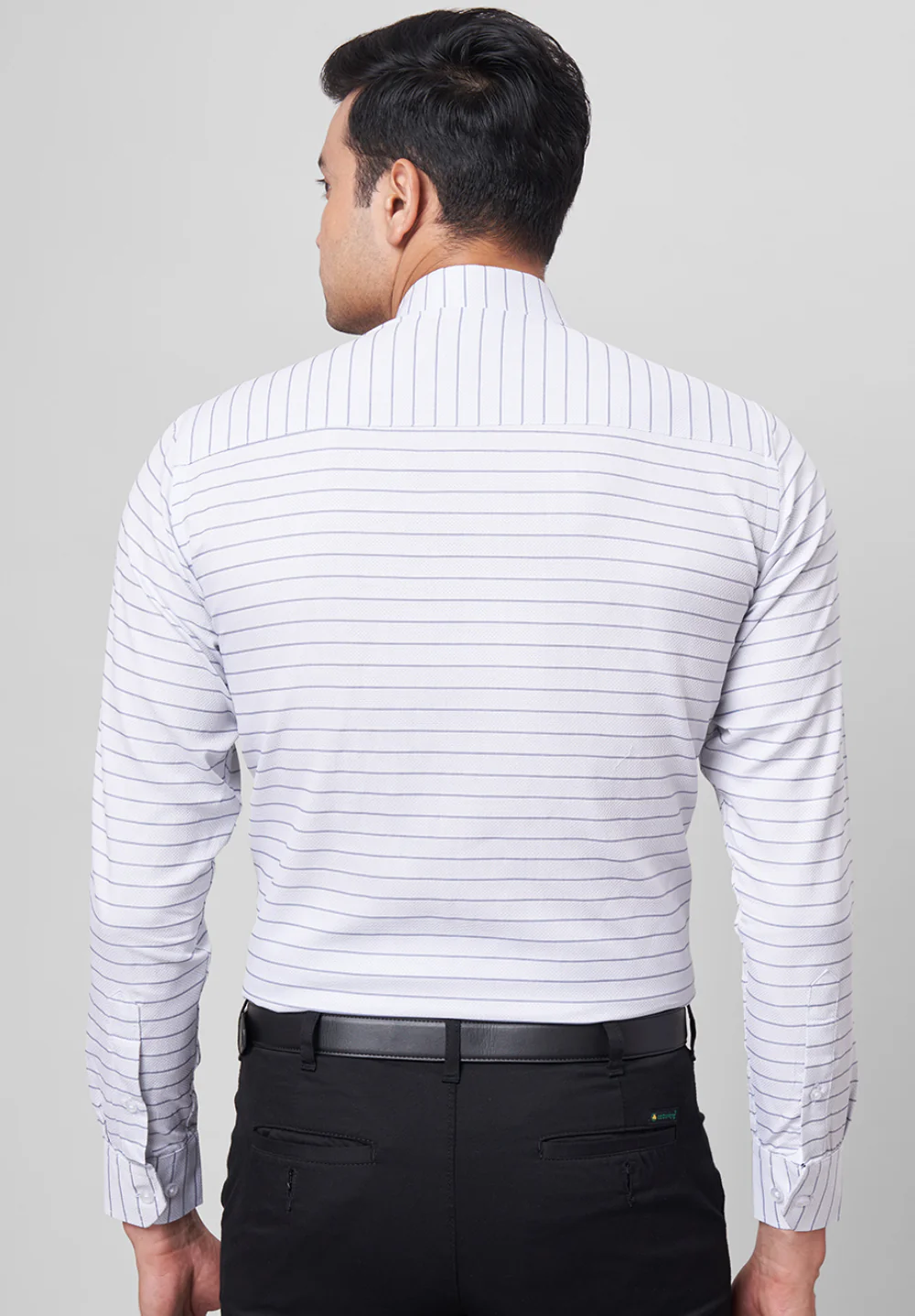 Men Grey Slim Fit Formal Shirt - Image 2