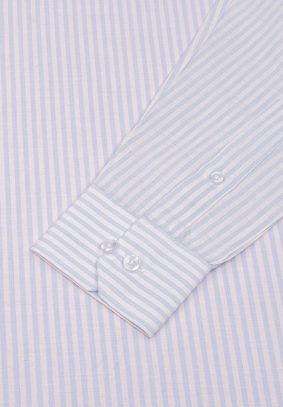 Men Light Blue Slim Fit Formal Shirt - Image 3