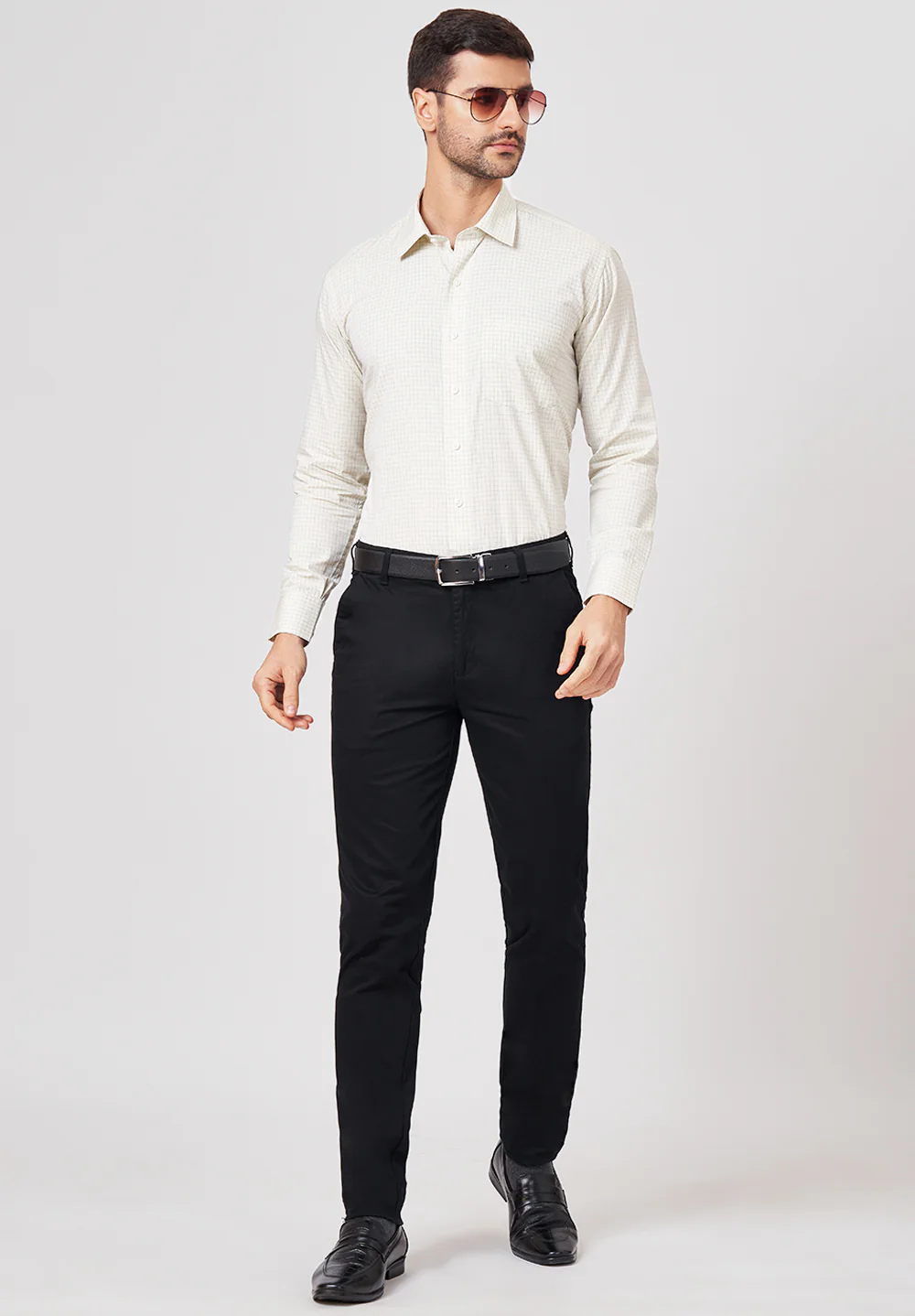 Men Yellow Regular Fit Formal Shirt - Image 5