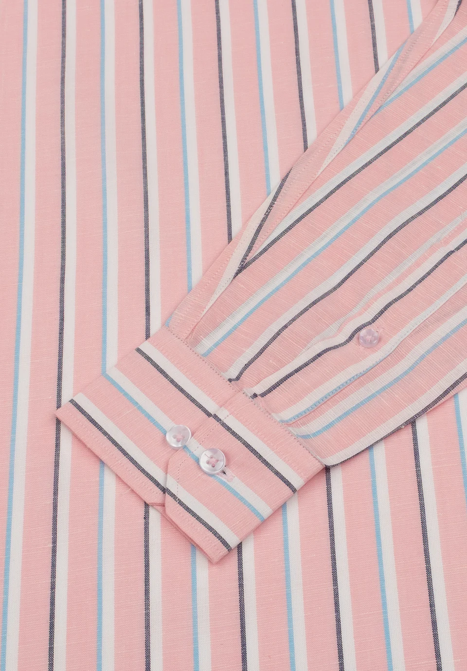 Men Peach Slim Fit Formal Shirt - Image 3