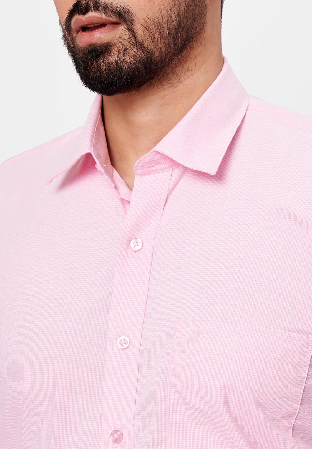 Men Pink Regular Fit Formal Shirt - Image 3