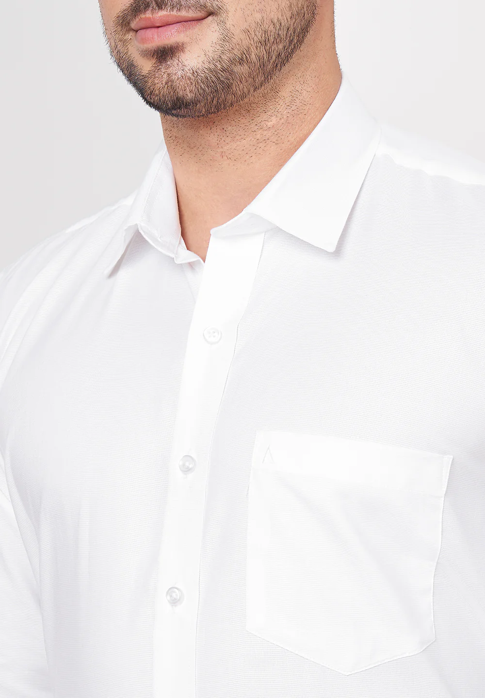 Men Blue Regular Fit Formal Shirt - Image 3