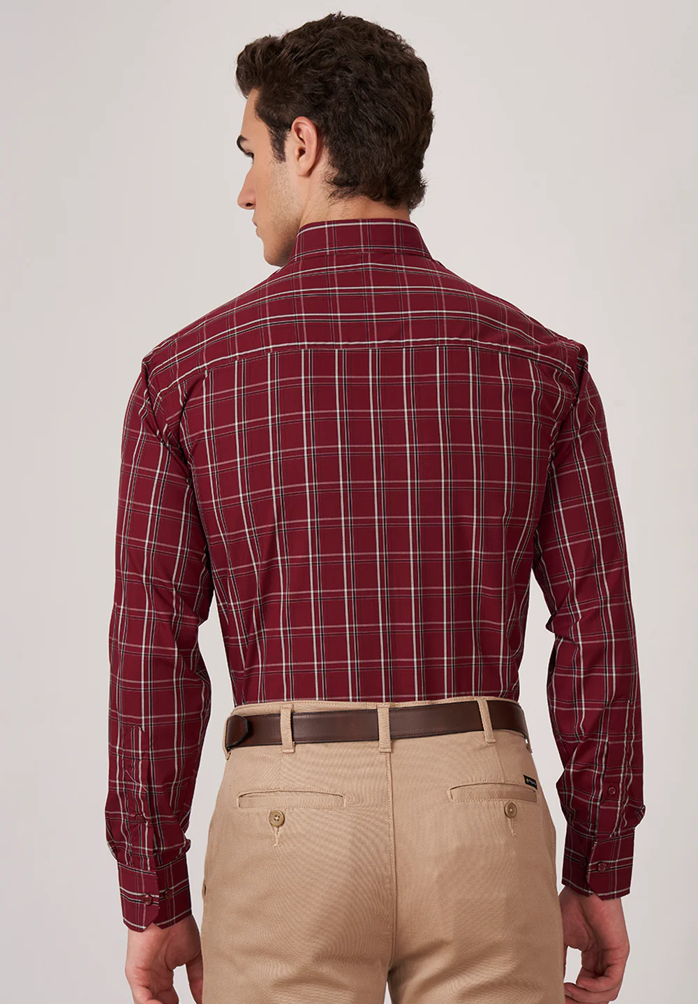 Men Red Regular Fit Formal Shirt - Image 2