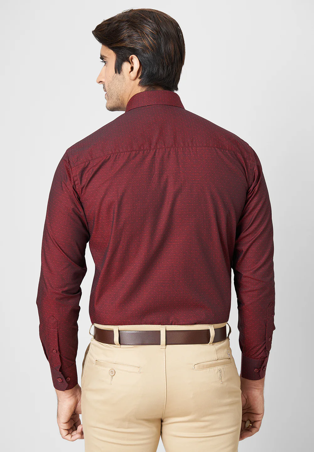Men Red Regular Fit Formal Shirt - Image 5