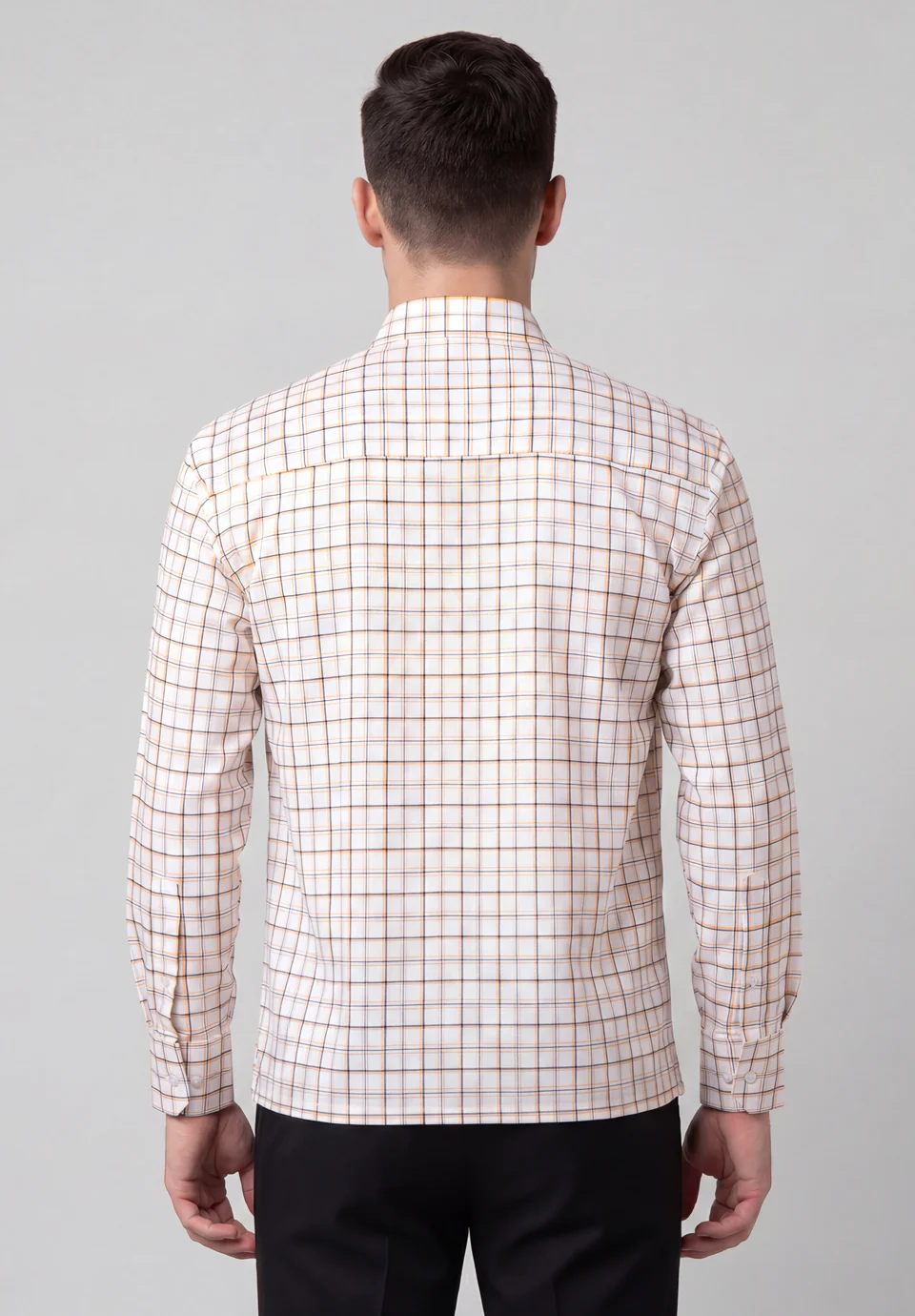 Men White Regular Fit Formal Shirt - Image 5