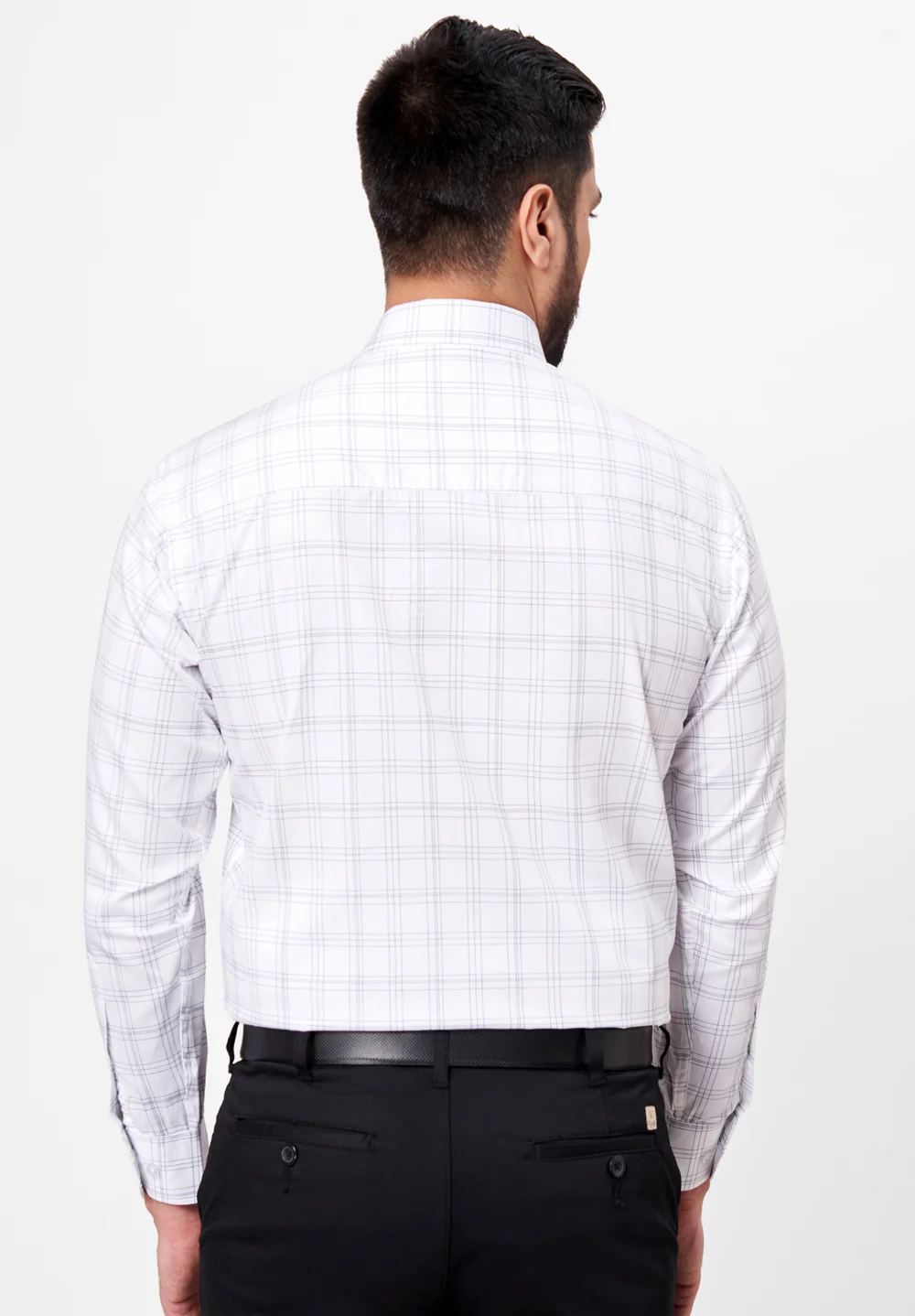 Men White Regular Fit Formal Shirt - Image 2