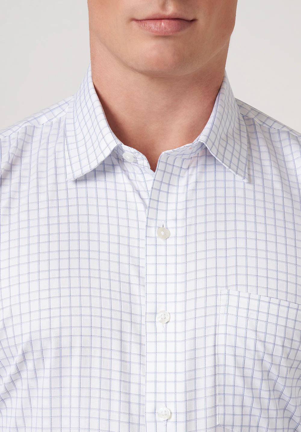 Men White Regular Fit Formal Shirt - Image 4