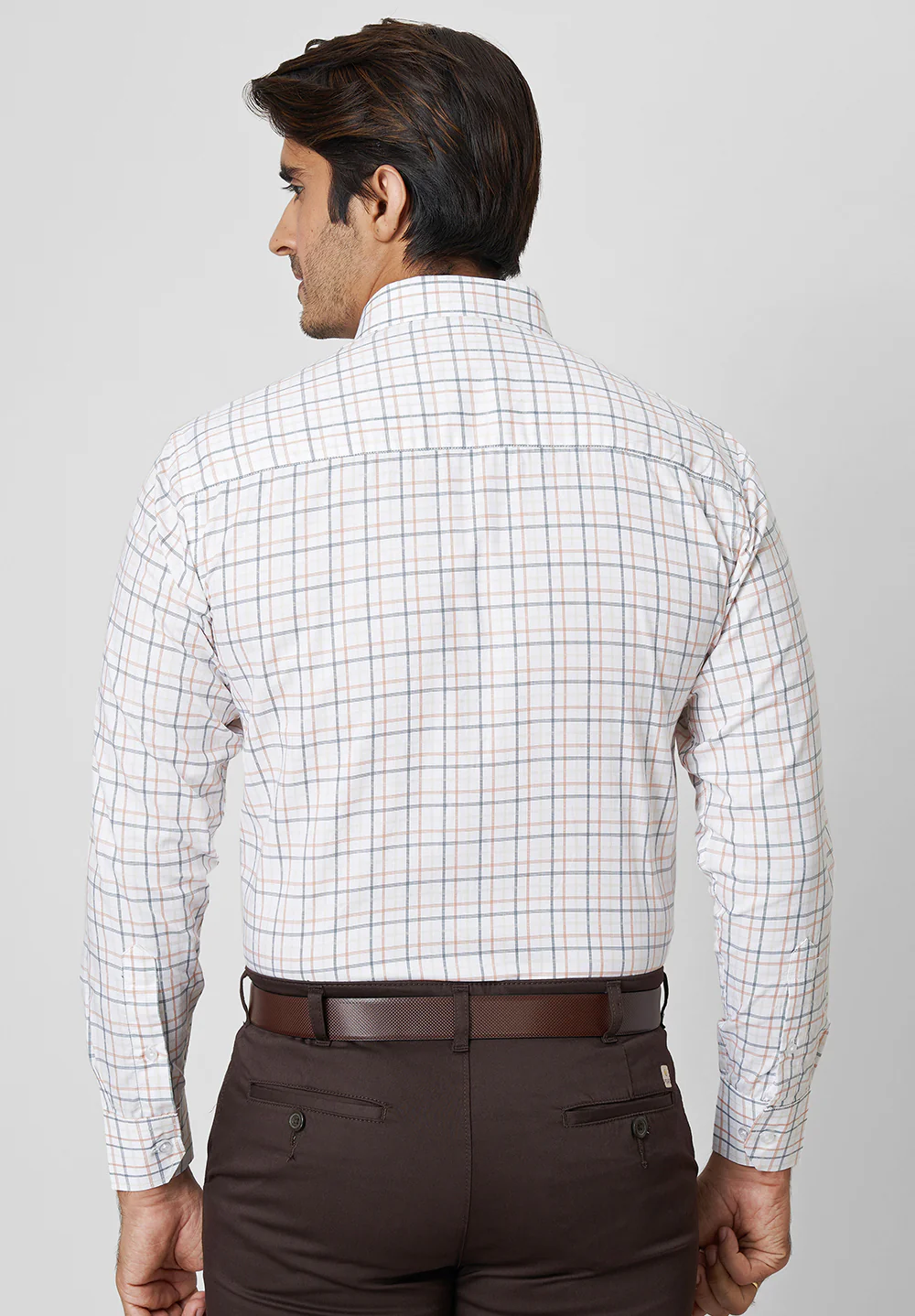 Men White Regular Fit Formal Shirt - Image 2