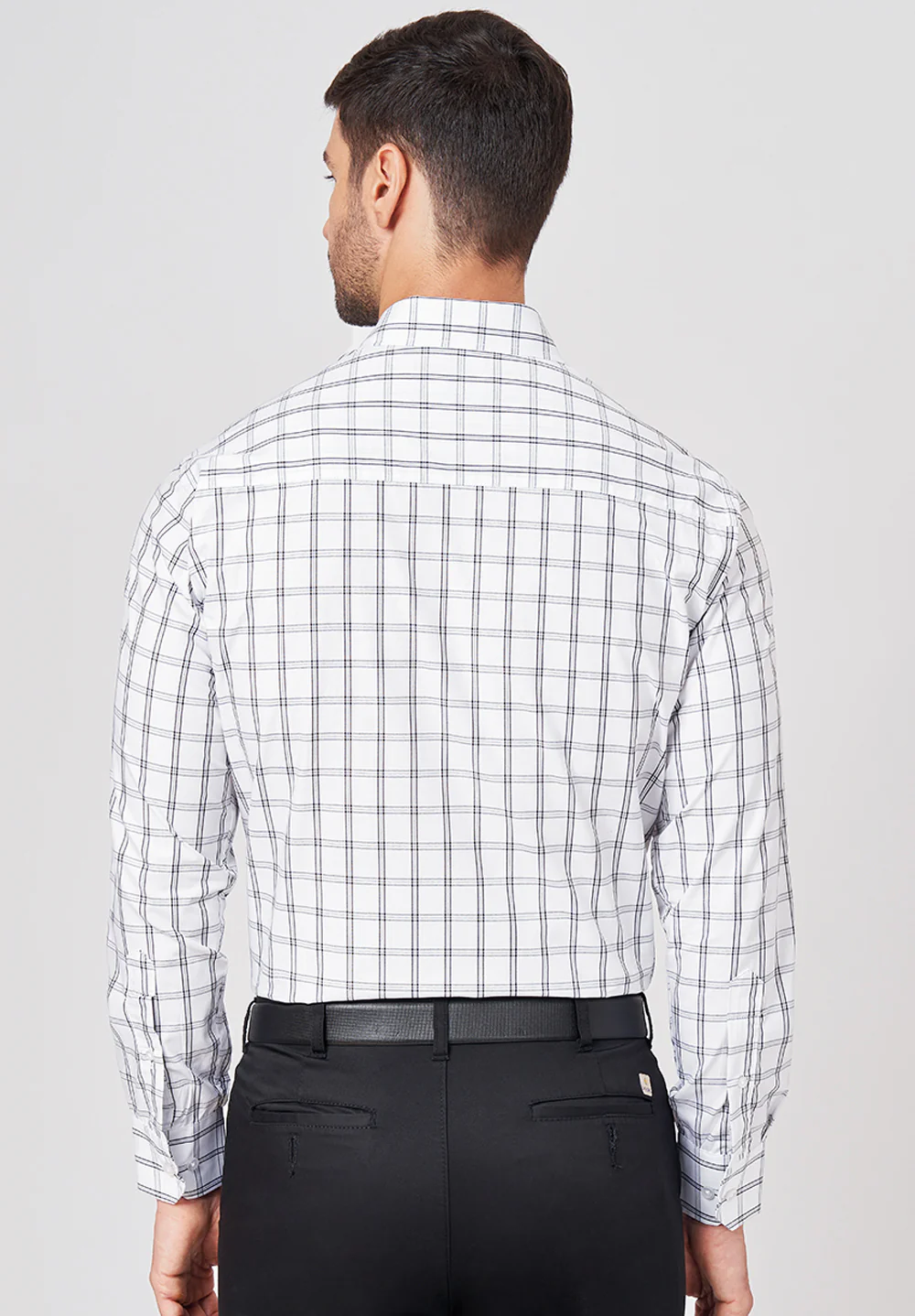 Men White Regular Fit Formal Shirt - Image 2