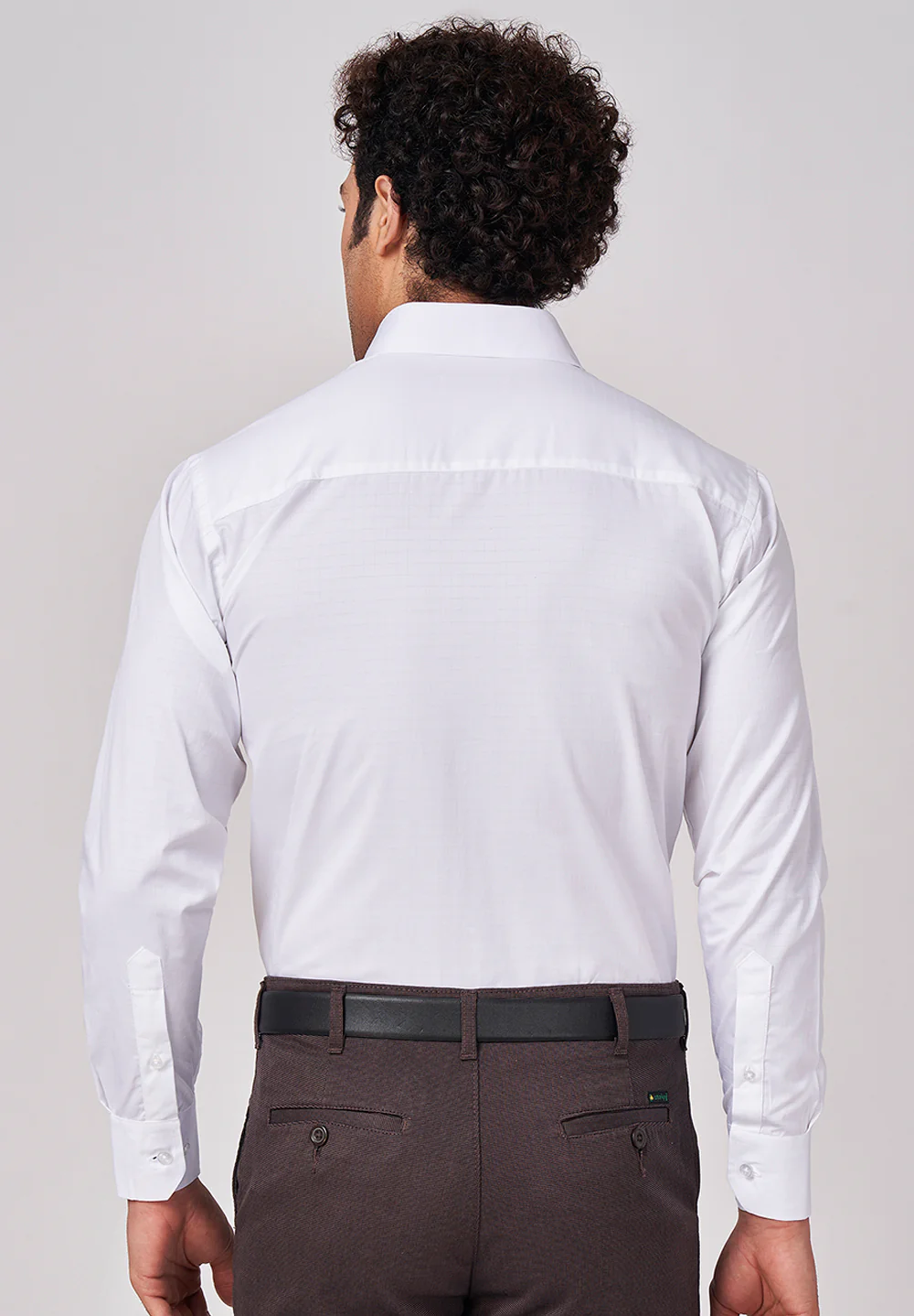 Men White Regular Fit Formal Shirt - Image 2