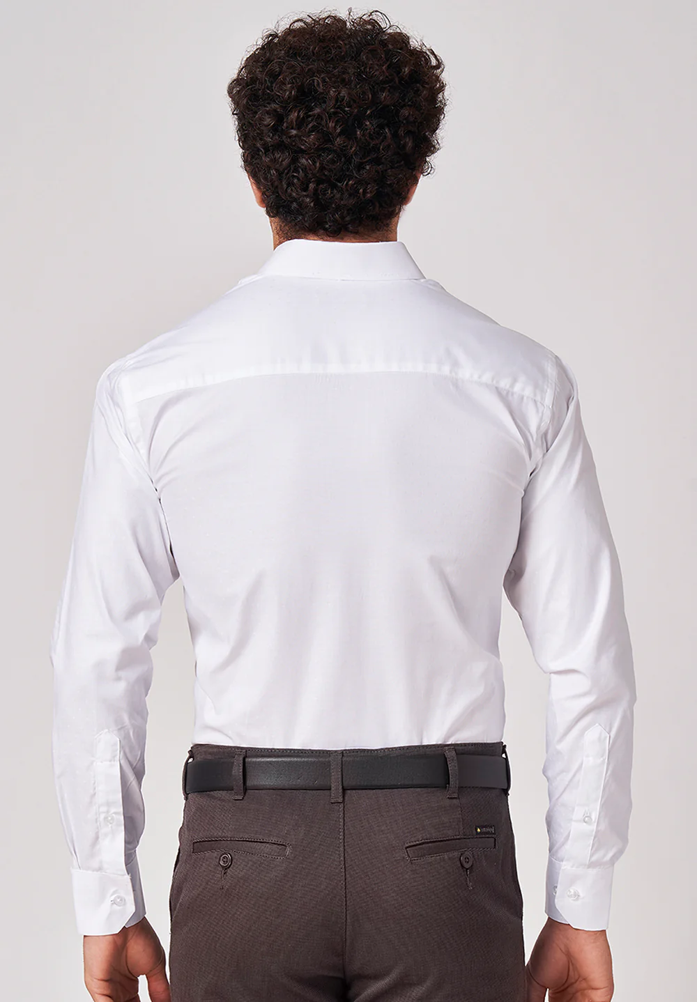 Men White Regular Fit Formal Shirt - Image 2