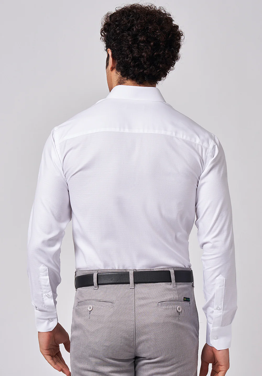 Men White Regular Fit Formal Shirt - Image 2