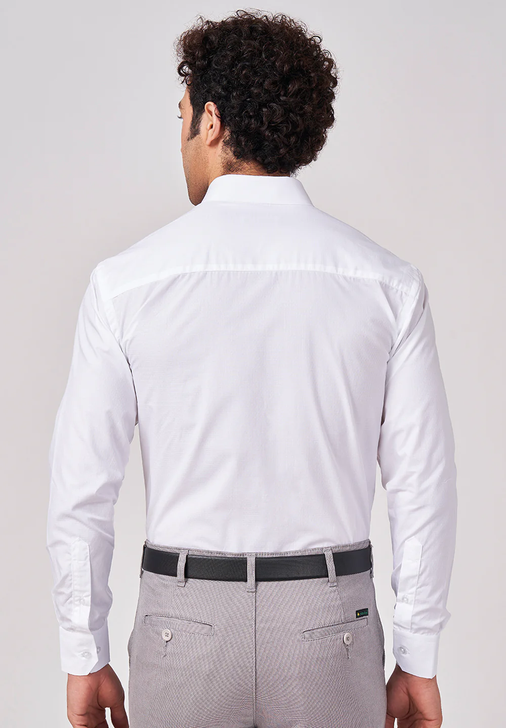 Men White Regular Fit Formal Shirt - Image 2