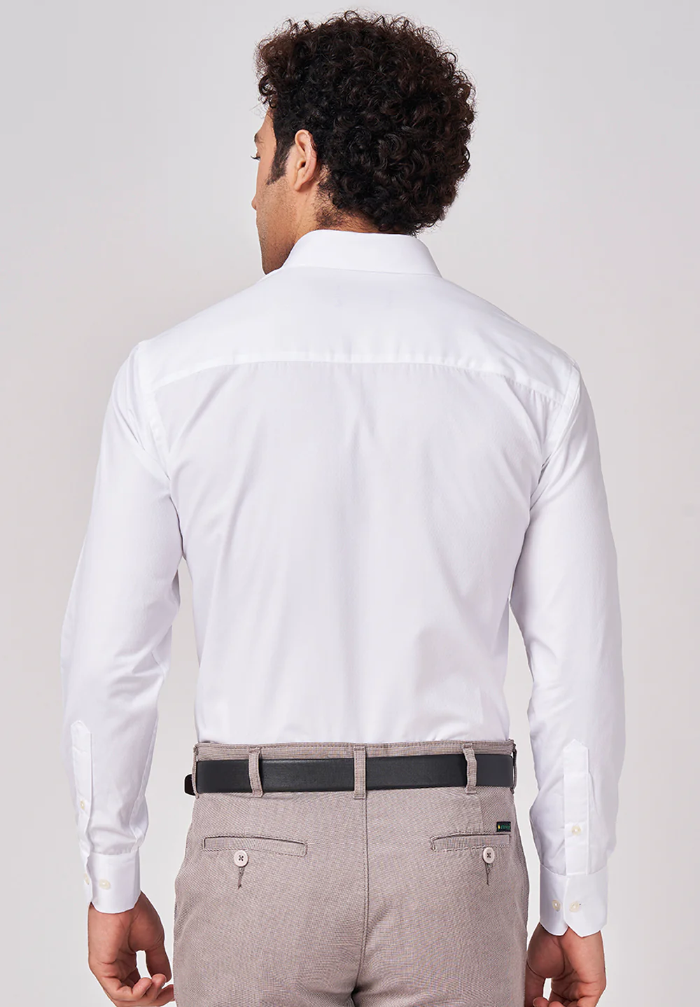 Men White Regular Fit Formal Shirt - Image 2