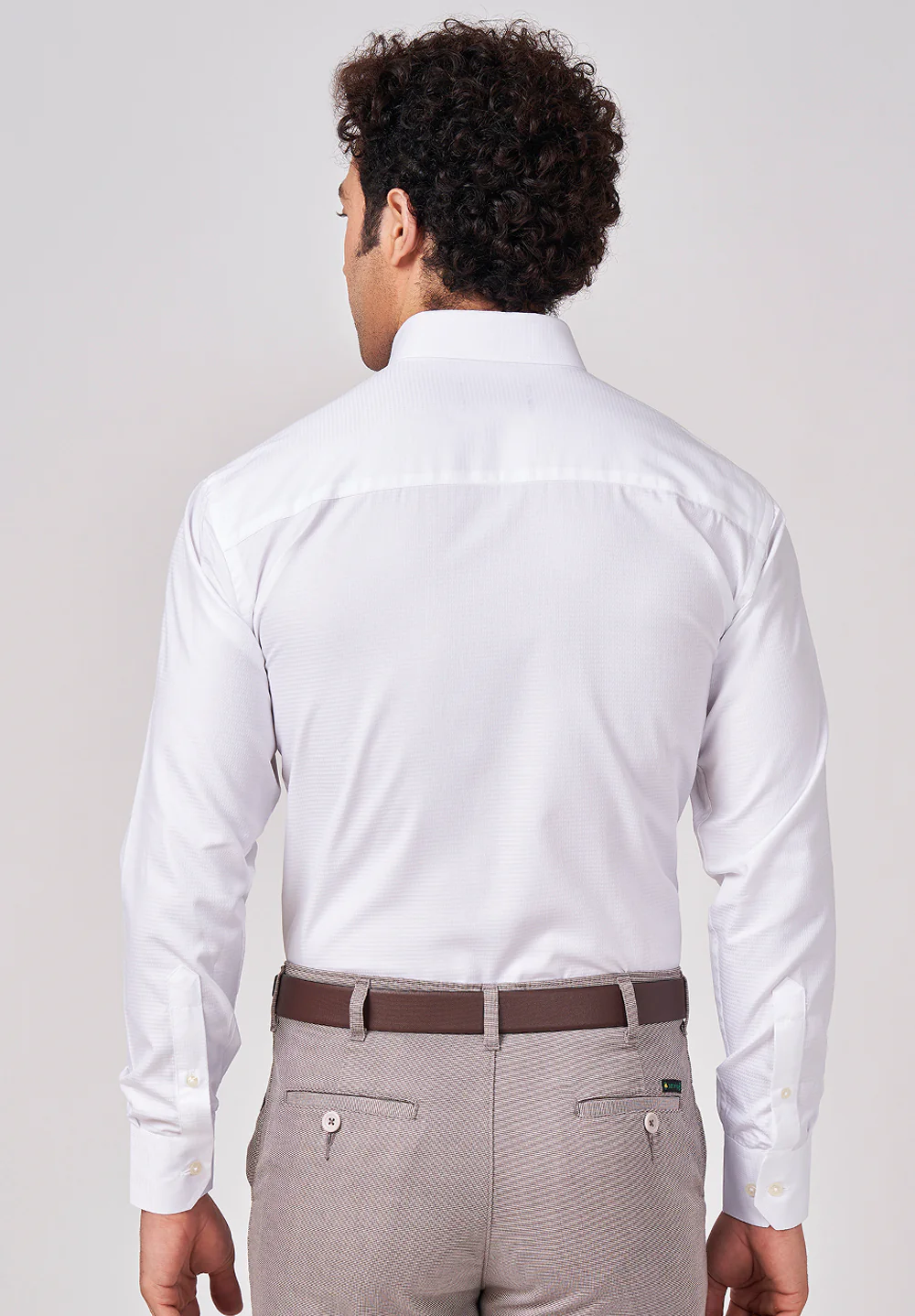 Men White Regular Fit Formal Shirt - Image 2
