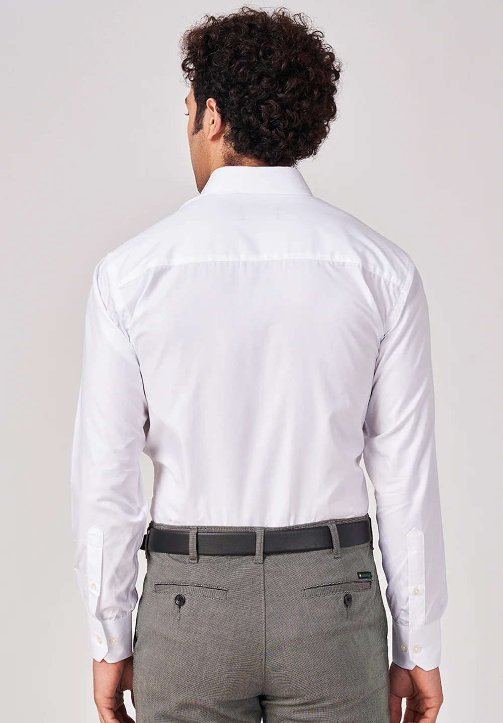 Men White Regular Fit Formal Shirt - Image 2