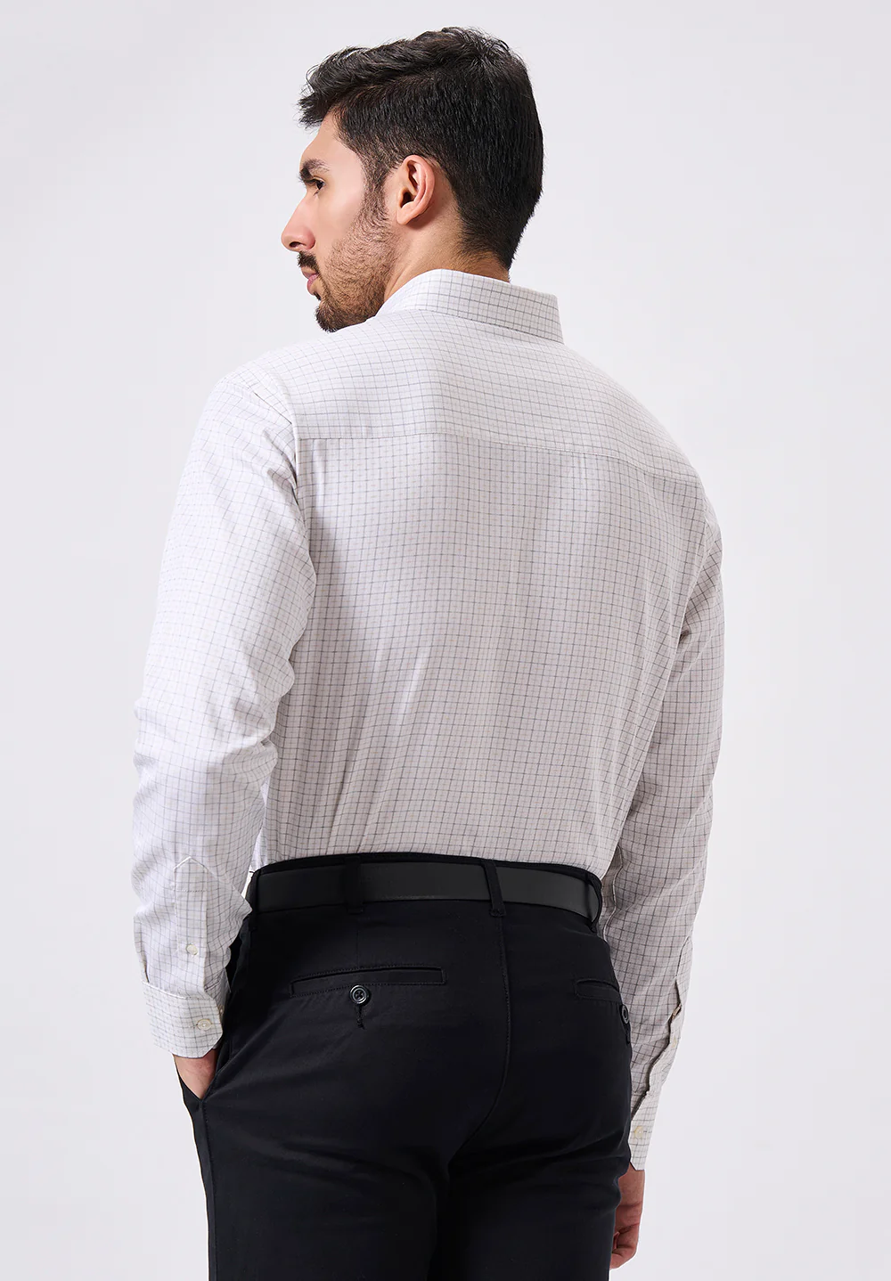 Men White Regular Fit Formal Shirt - Image 2