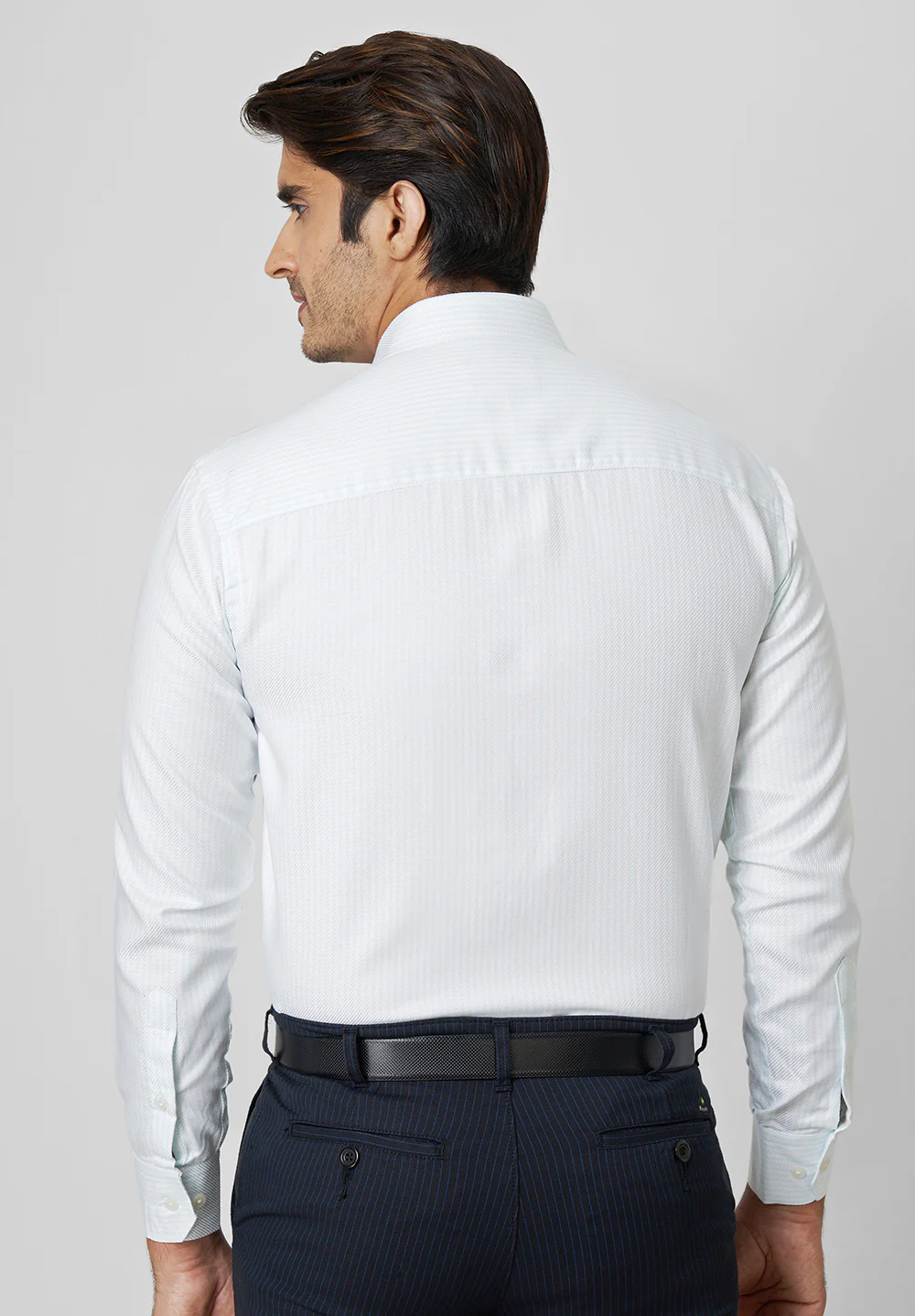 Men White Regular Fit Formal Shirt - Image 2