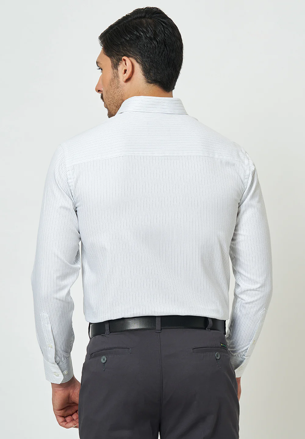 Men White Regular Fit Formal Shirt - Image 2