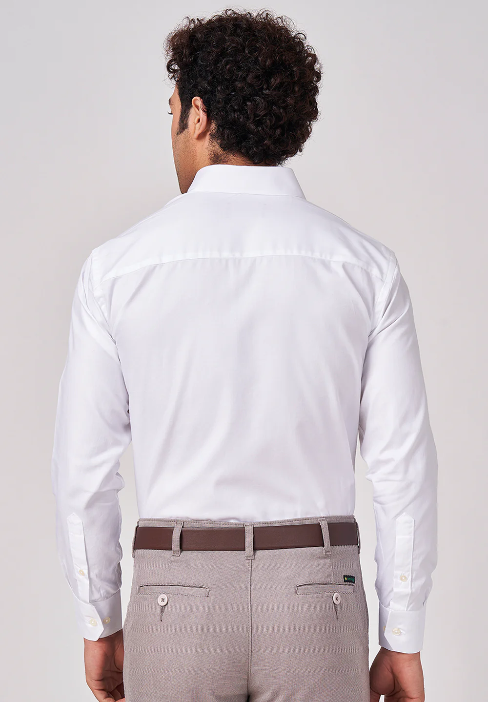 Men White Regular Fit Formal Shirt - Image 2