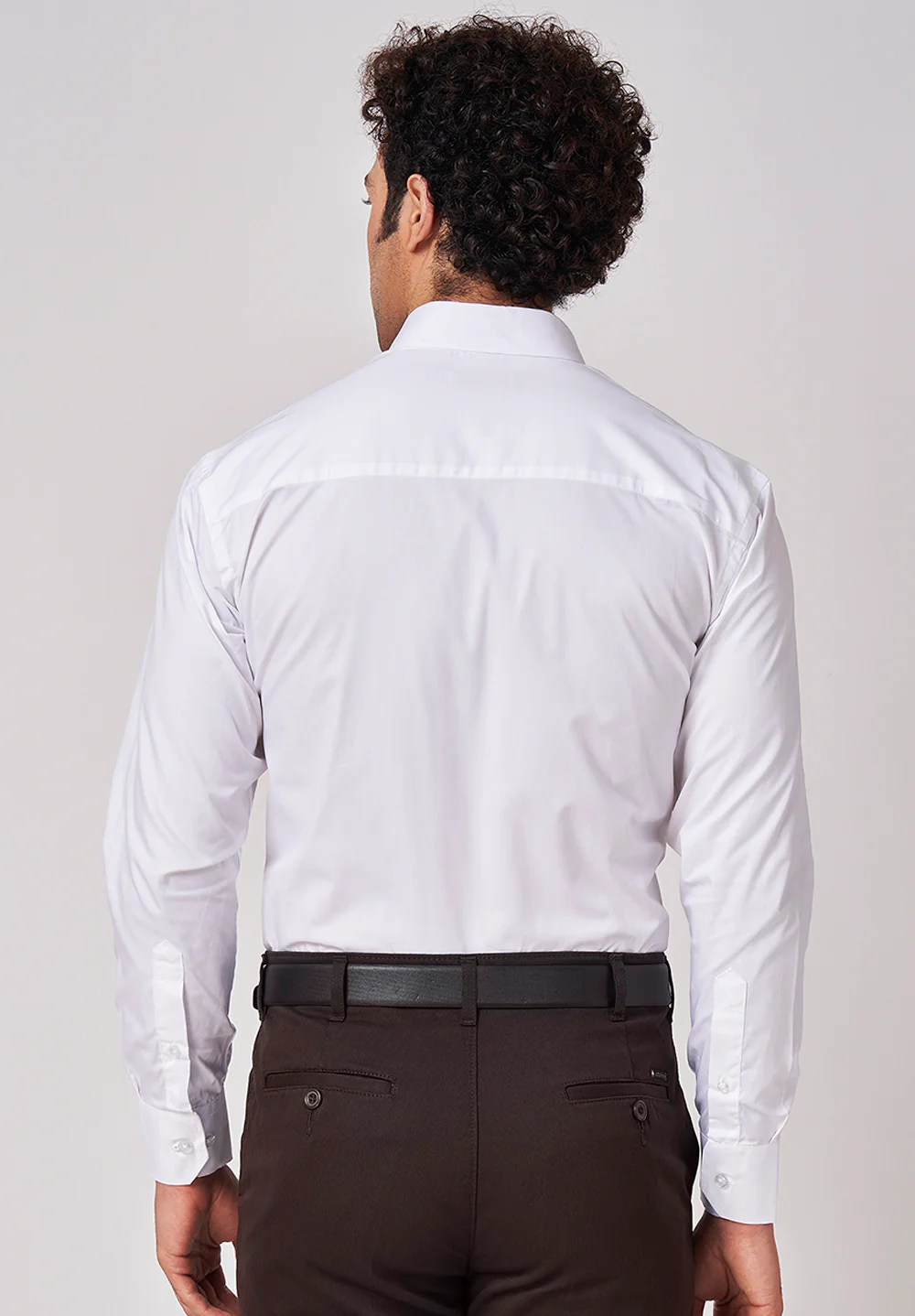 Men White Regular Fit Formal Shirt - Image 2