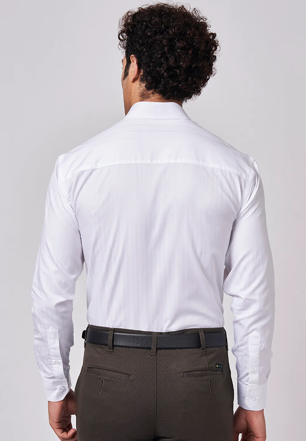 Men White Regular Fit Formal Shirt - Image 2