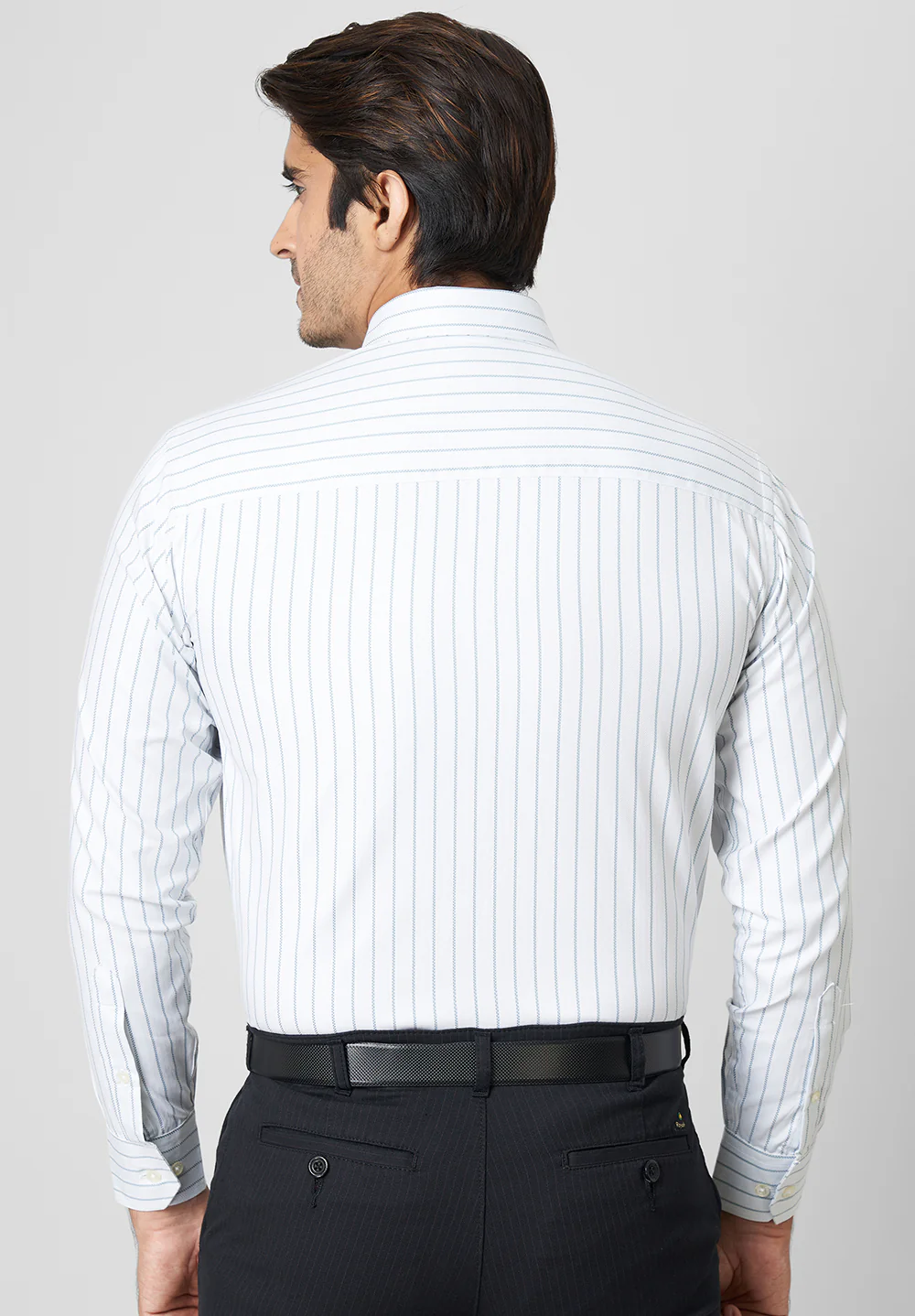 Men White Regular Fit Formal Shirt - Image 2