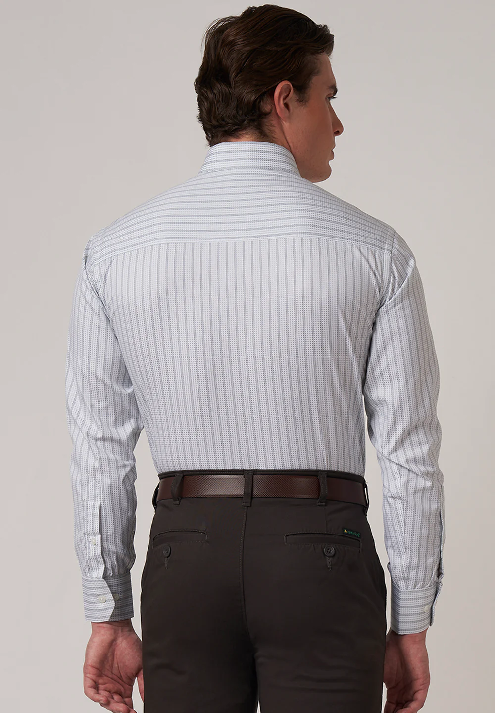 Men White Regular Fit Formal Shirt - Image 2
