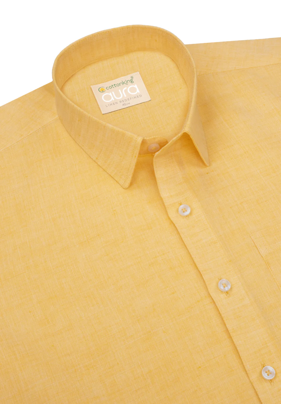 Men Yellow Slim Fit Formal Shirt - Image 2