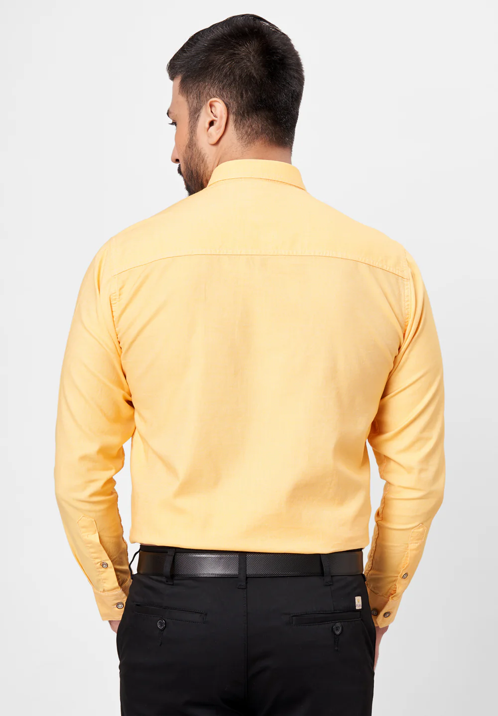 Men Yellow Slim Fit Formal Shirt - Image 2