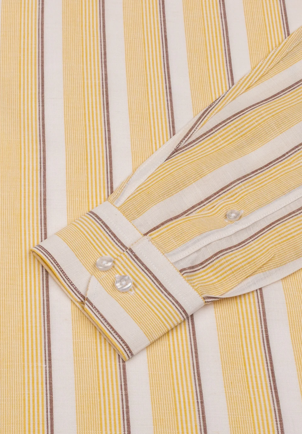 Men Yellow Slim Fit Formal Shirt - Image 3