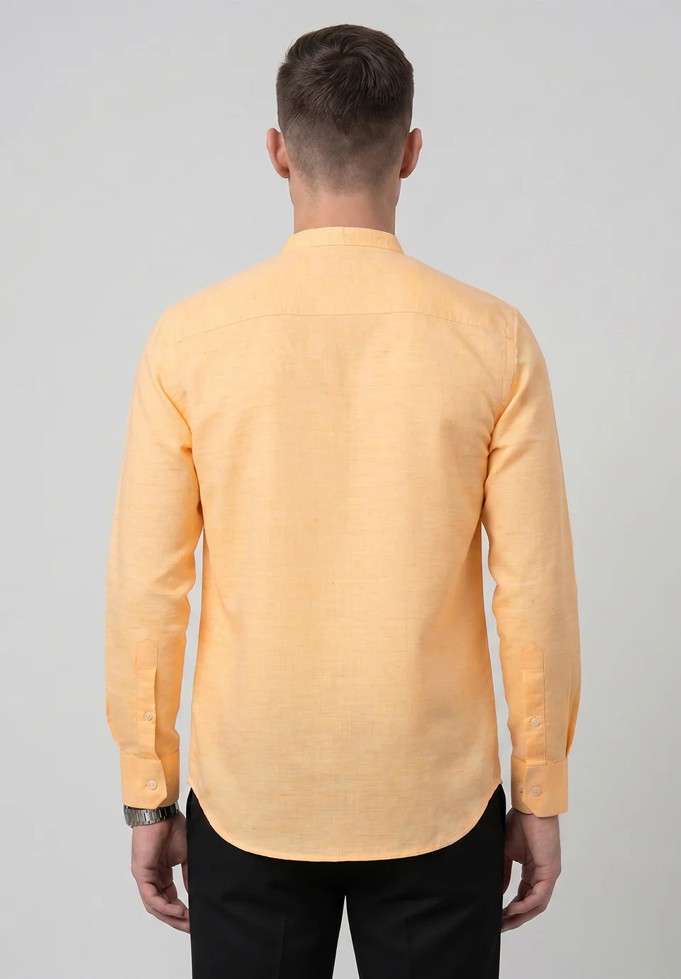 Men Yellow Slim Fit Formal Shirt - Image 5