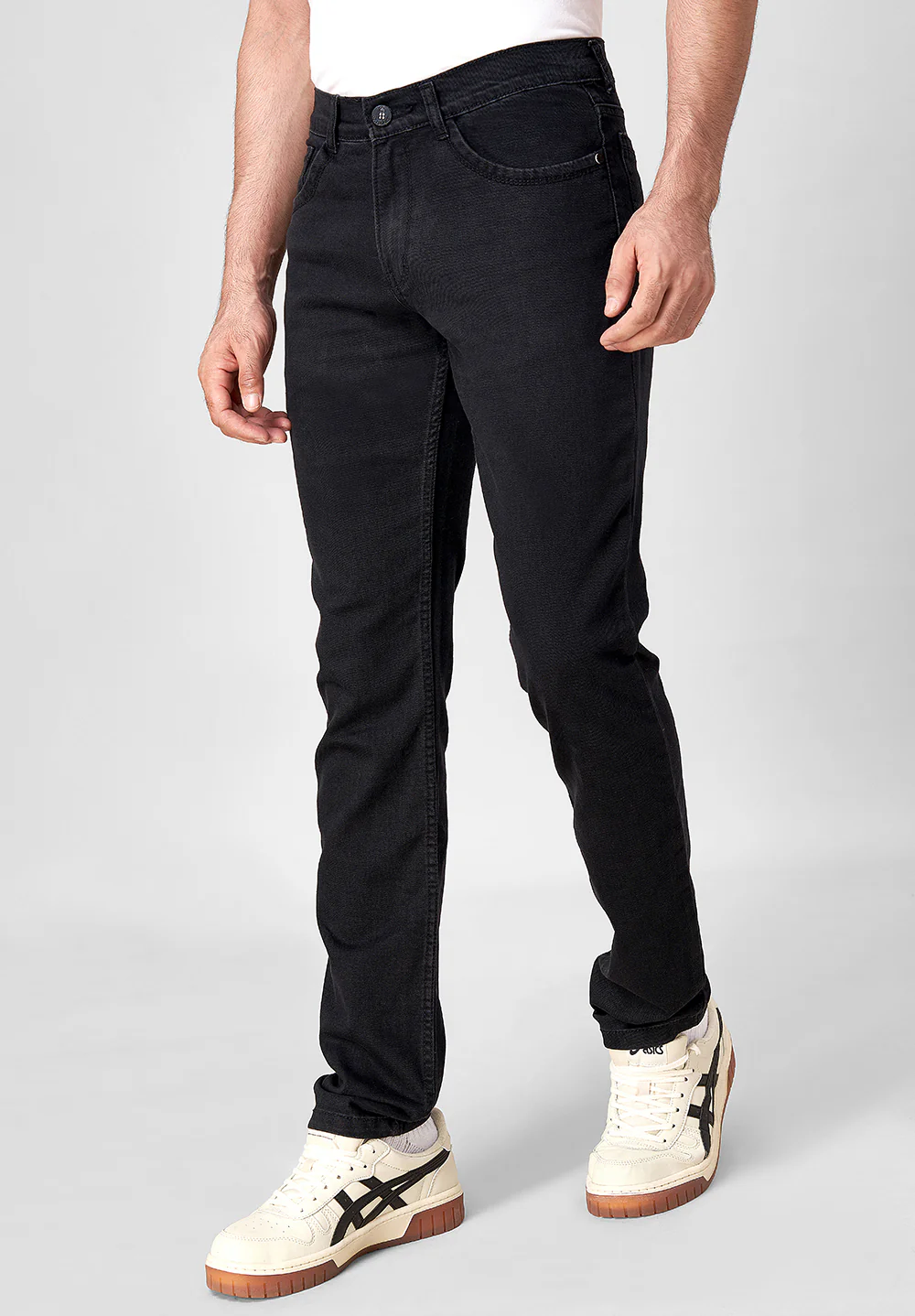 Dark Black Slim Fit Jeans - Image 5