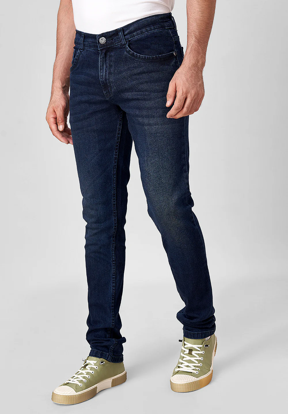 Dark Blue Slim Fit Jeans - Image 5