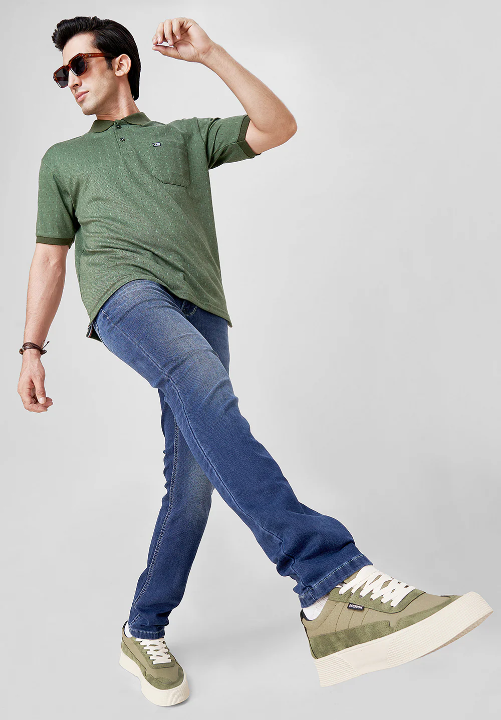 Light Blue Slim Fit Jeans - Image 4
