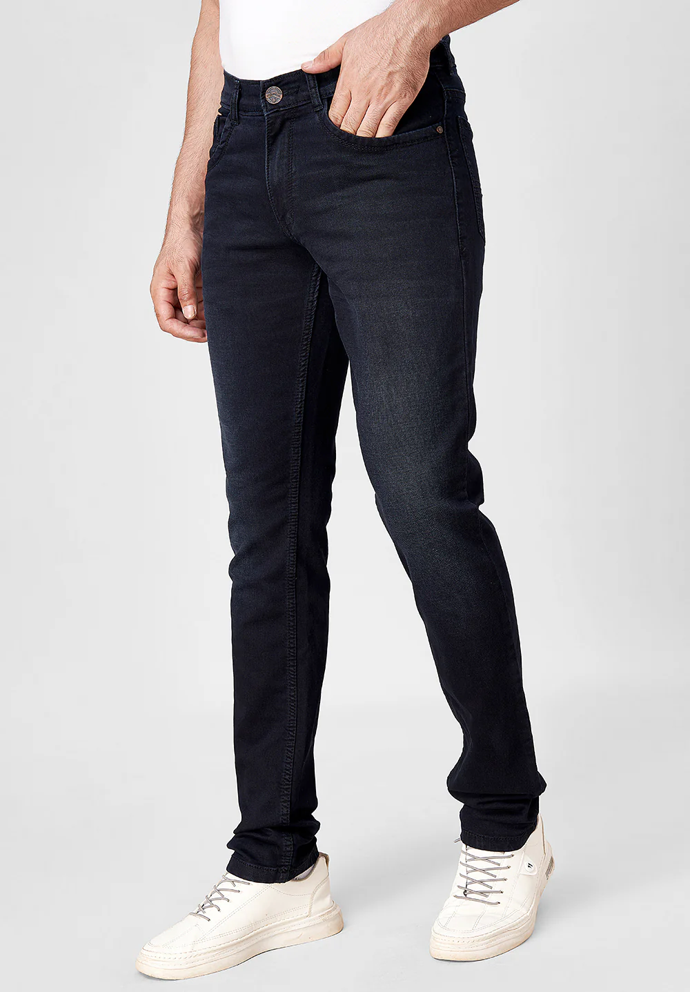 Dark Blue Slim Fit Jeans - Image 4