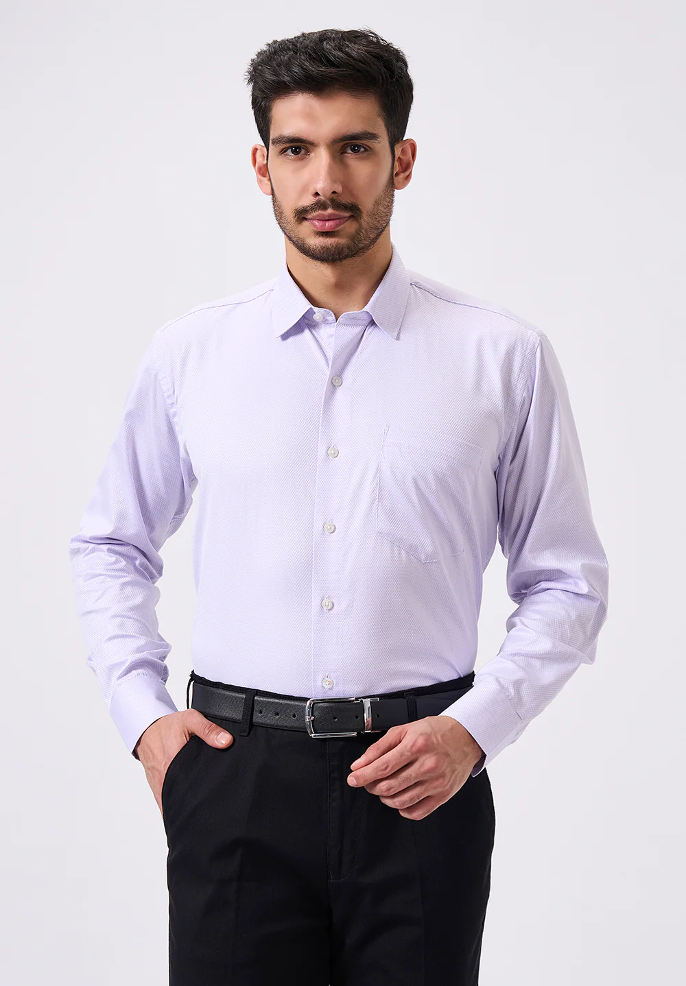 Men Blue Regular Fit Formal Shirt