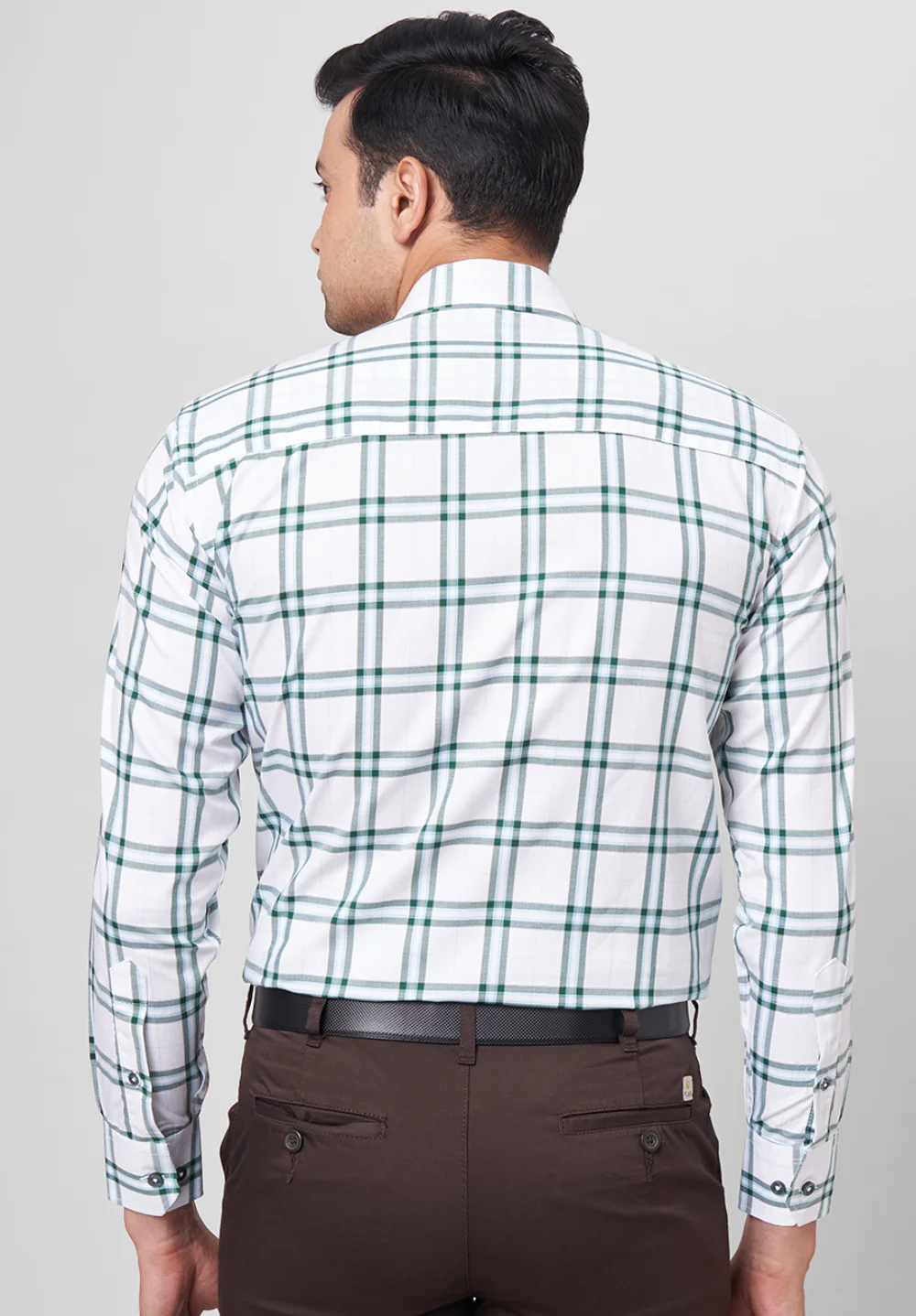 Men Green Regular Fit Formal Shirt - Image 2