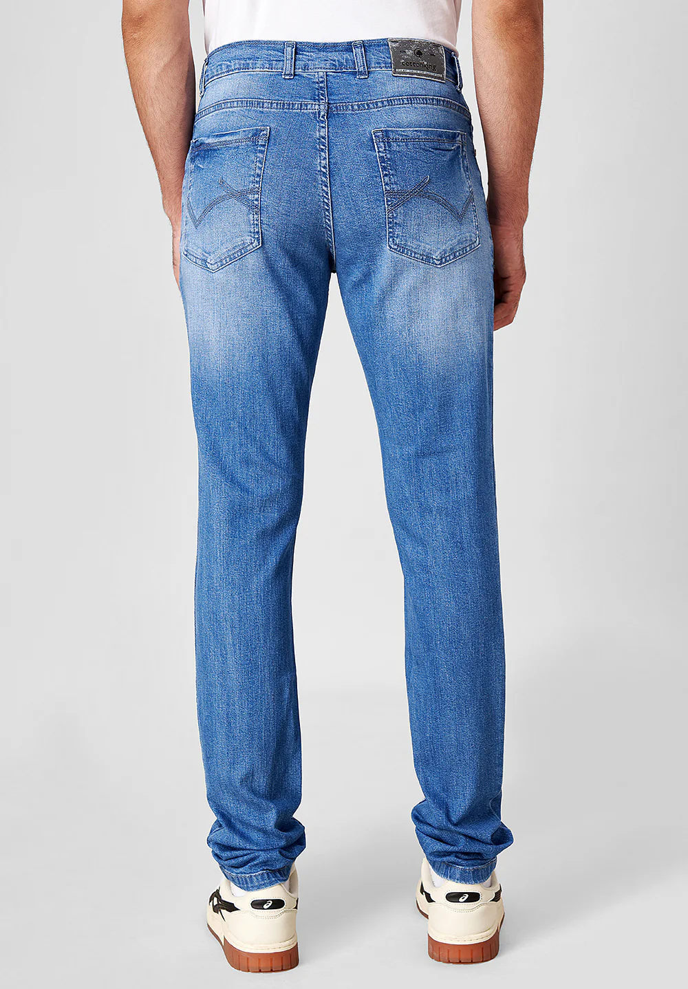 Light Blue Slim Fit Jeans - Image 3