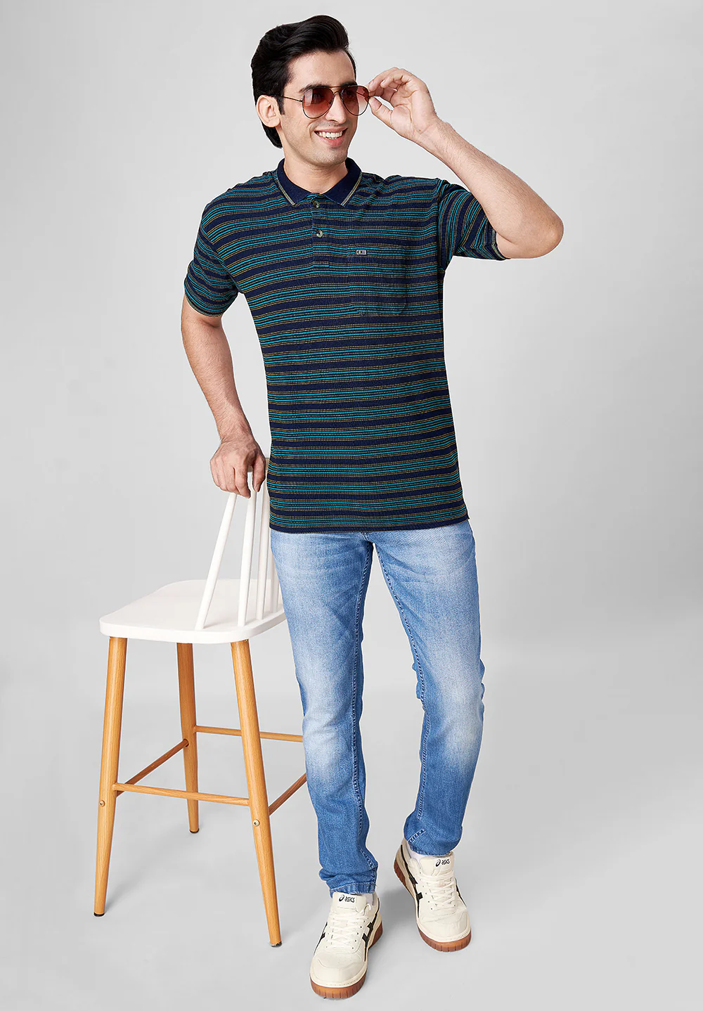 Light Blue Slim Fit Jeans - Image 5