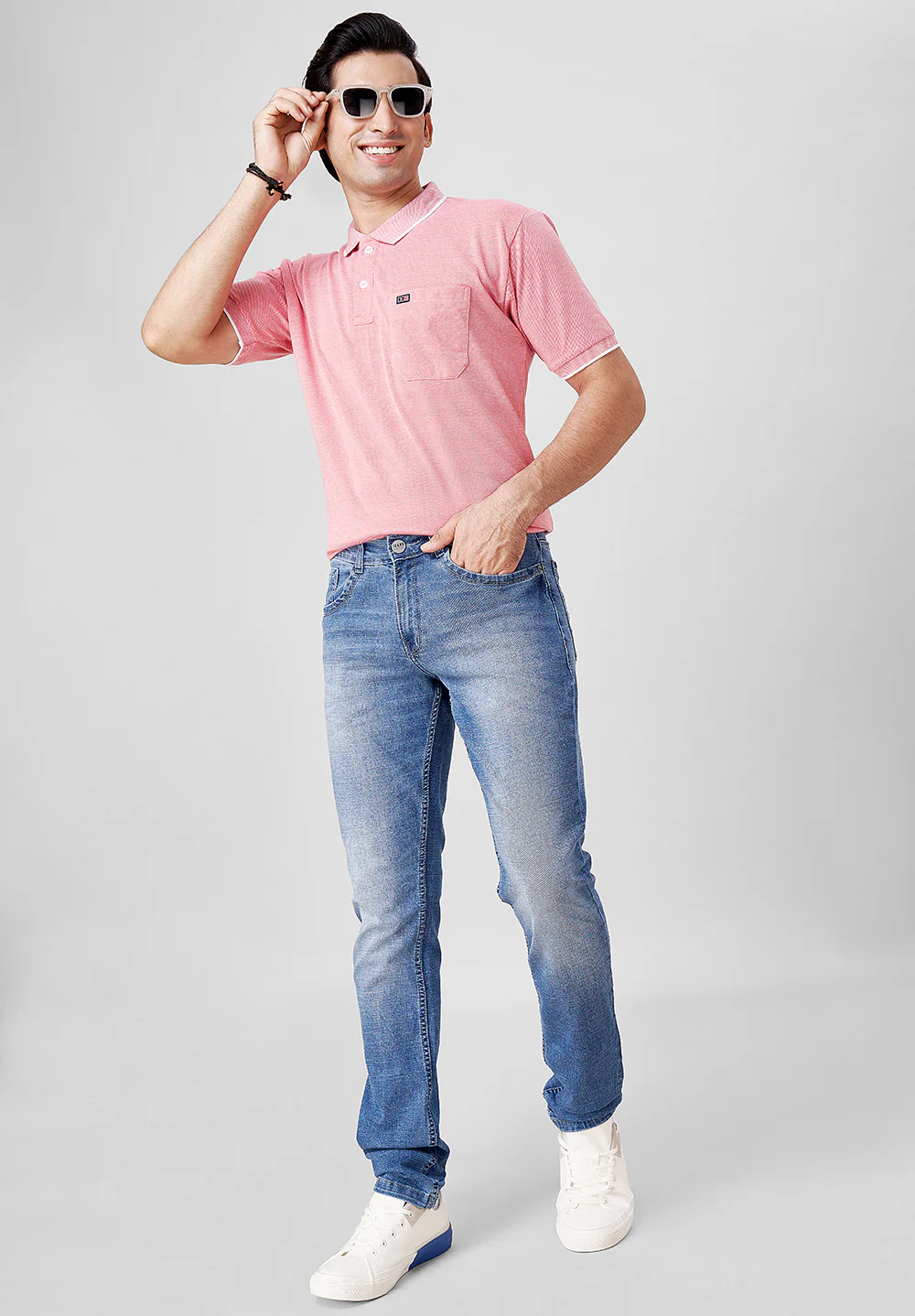 Light Blue Slim Fit Jeans - Image 4