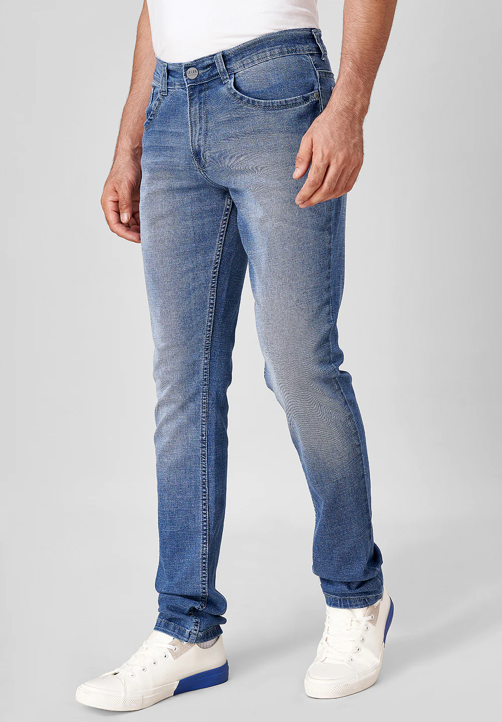 Light Blue Slim Fit Jeans - Image 5